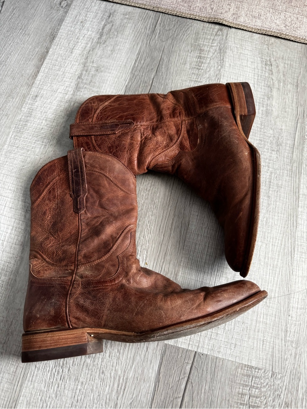 Tecovas Brown Leather Western Cowboy Boots